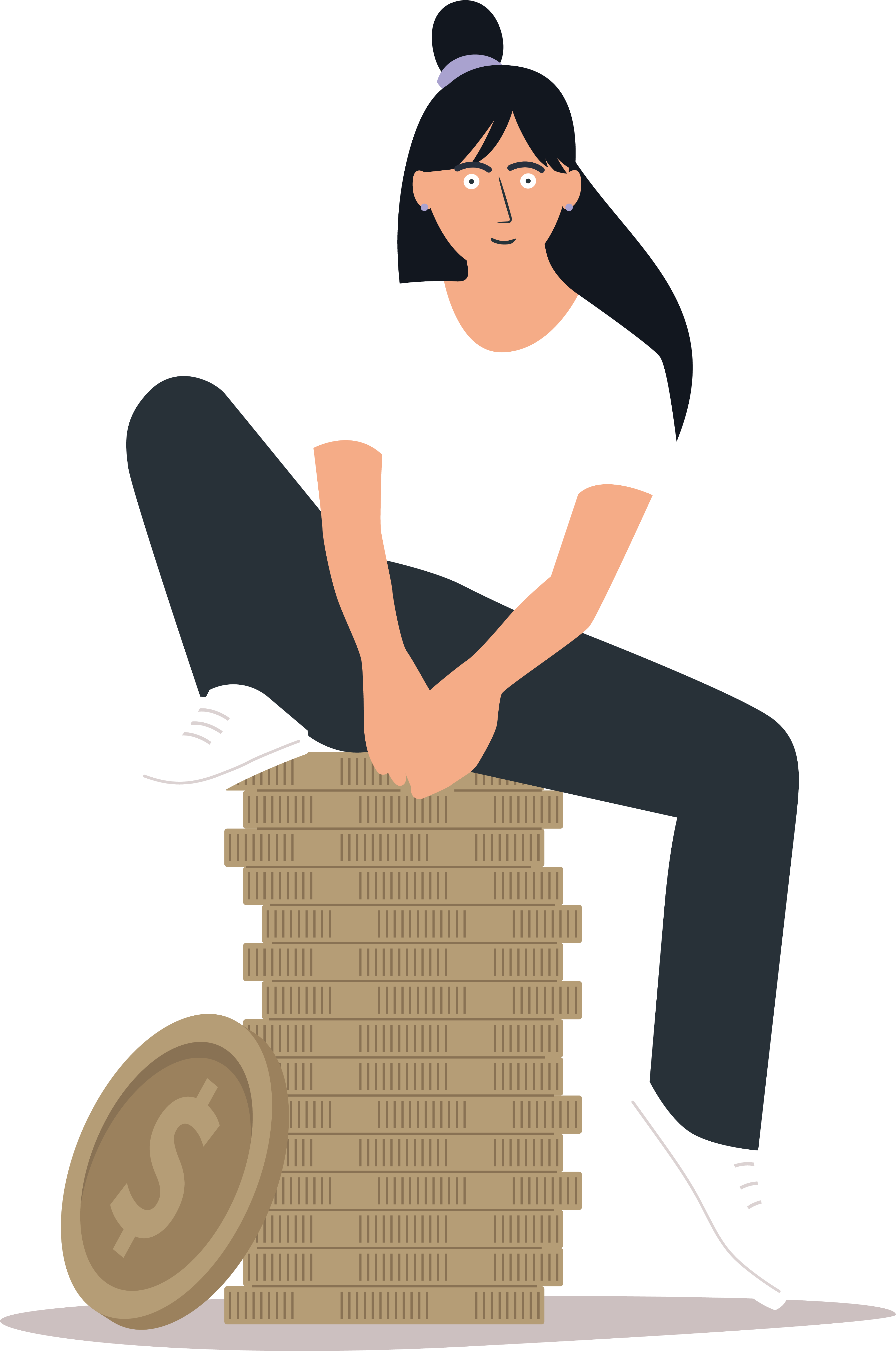 Grafik Studentin Geld